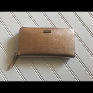 Kate Spade rose gold wallet